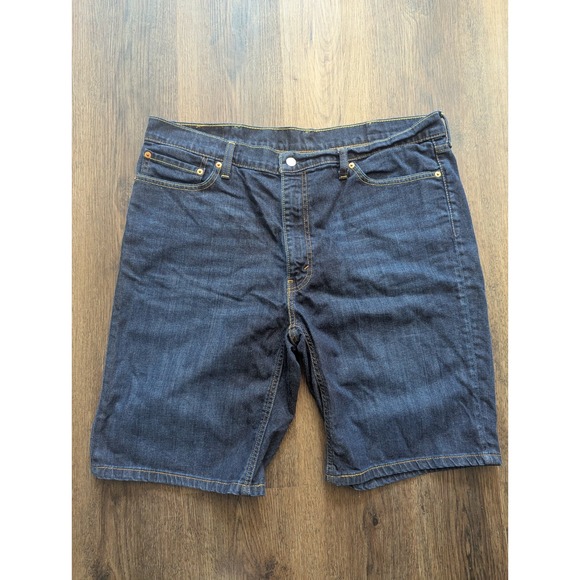 Levi's Other - Levis Shorts Mens 40 Blue 541 Dark Wash High Rise Long Inseam Work Summer Denim
